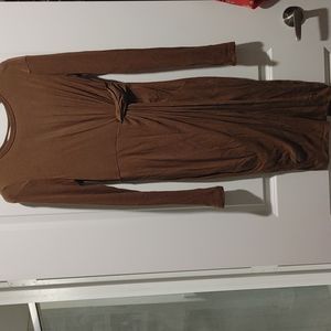 Long sleeve stretchy dress